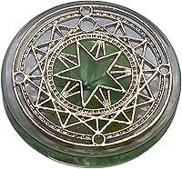 Vista 8 de Token de Buena Suerte de Trébol de Cuatro Hojas Real, Preservado, 1.25", Incluye Adorno de Metal (Atrapasueños)