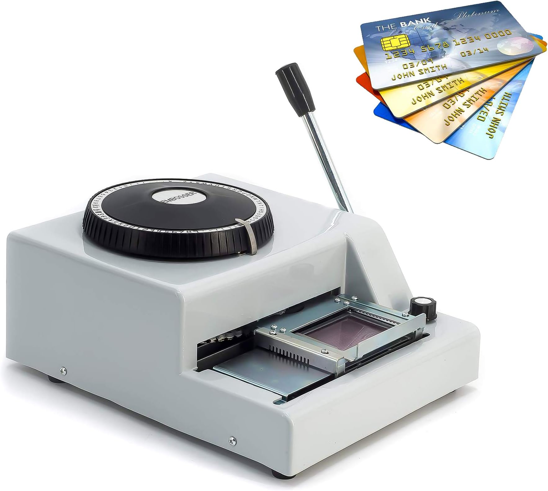 Embossing Machine 72 Characters Manual Card Embosser for Card Making PVC and ID VIP Card Embosser Stamping Machine