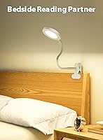 Vista 6 de deeloop LED Clip on Light,100% Infinite Dimmable Reading Book Lights in Bed Headboard, 450LM Touch Control Desk Lamp with Clamp, Eye-Care 3