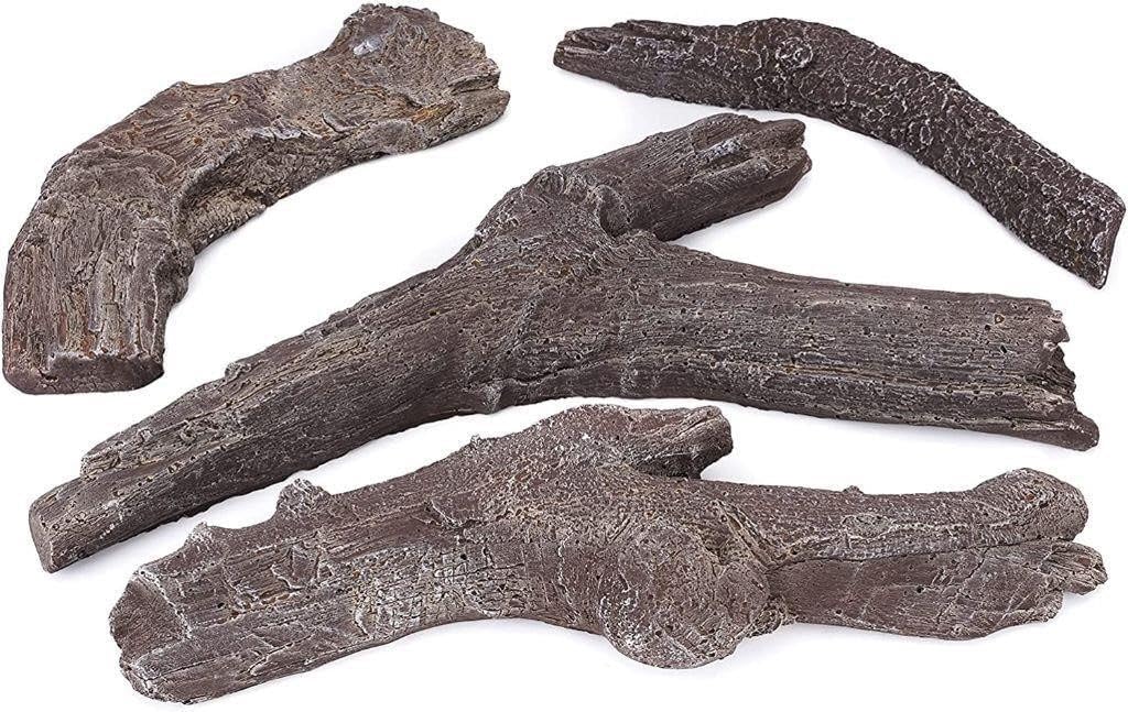 4-Pc Fireplace Cement Gas Log Set