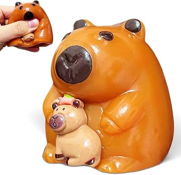 Capybara Taba Squishy Toys for Kids, Kawaii Animals Sticky Stress Balls Squeeze Sensory Toy, Cute Capybara Taba FuFu Squishy Stress Ball, Birthday Gifts, Party Favors