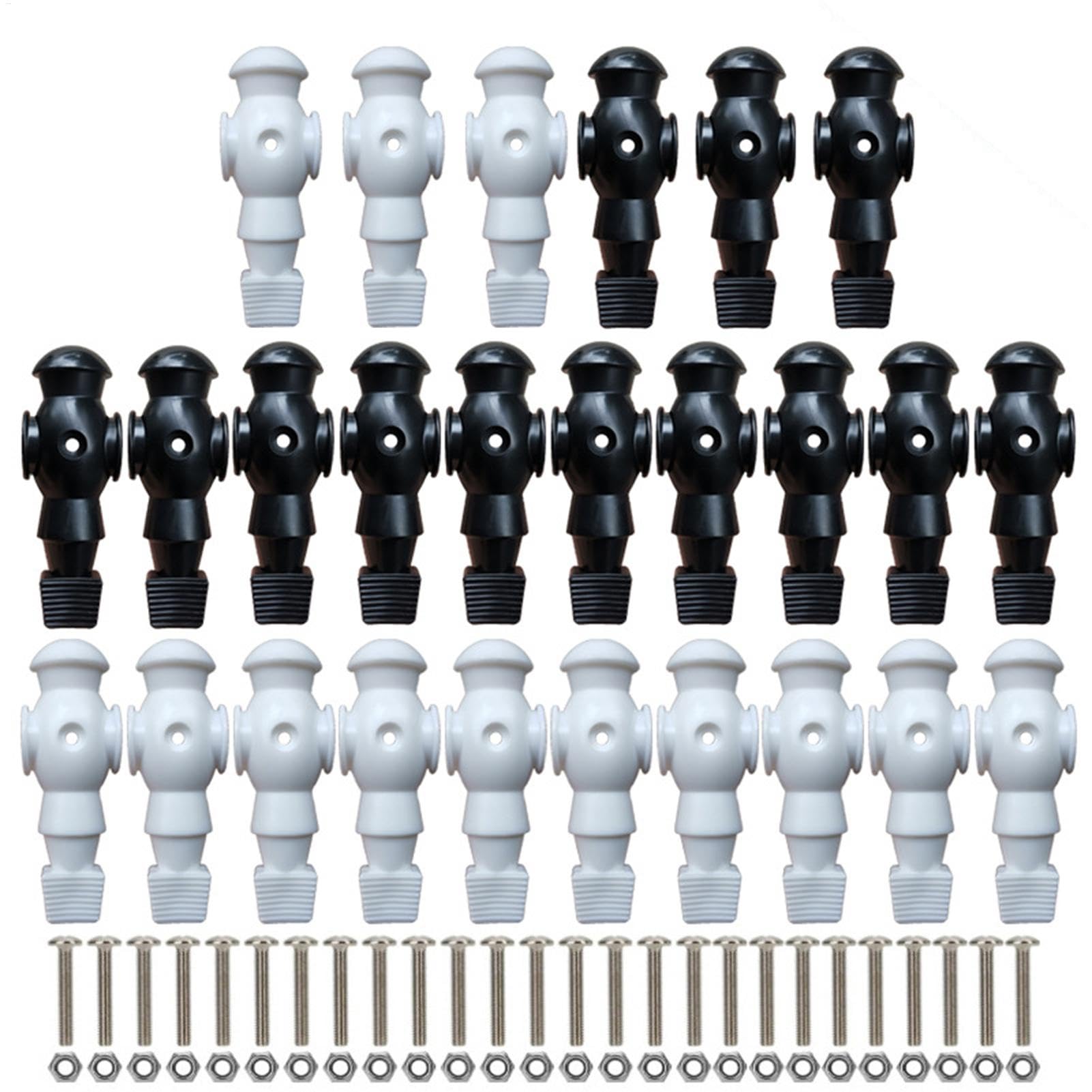 Figuras Futbolín 26 Piezas Repuesto Barra Futbolín Poste 1,6 cm | Jugador de juegos de mesa de fútbol Accesorios Recambios para Máquina de Fútbol, Jugadores Barra, Componentes Juego para