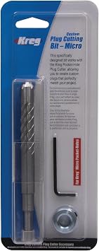 Kreg Plug Cutting Bit-Micro - Custom Wood Plug Cutter - Pocket Hole Making Tool - Precision Hardwood Bit - KPC1040