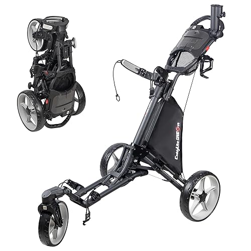 Caddytek CaddyLite ONE-Swivel V8 Golf Push Cart - Lightweight 3