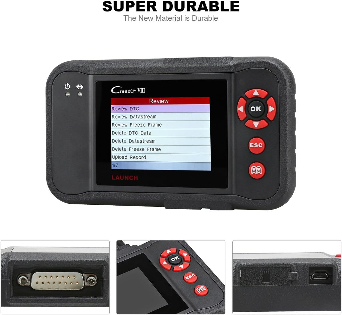 LAUNCH X431 OBD2 Scanner VIII Vehicle Code Reader Auto Scan Tool for ENG/at/ABS/SRS/EPB/SAS/Oil Service Light Resets