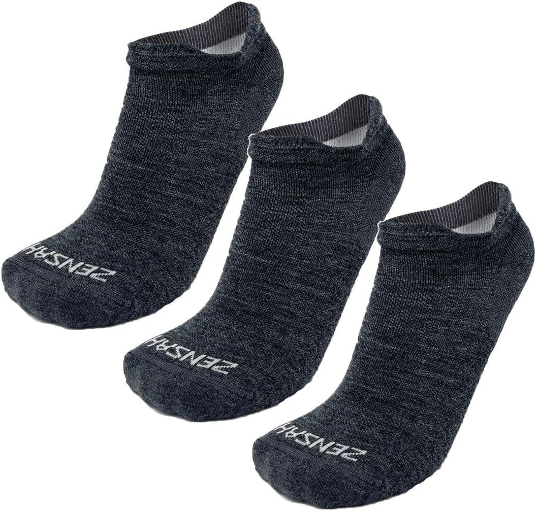 Zensah Alpaca Wool Running Socks - Cozy No Show Alpaca Socks, USA Made for Men and Women