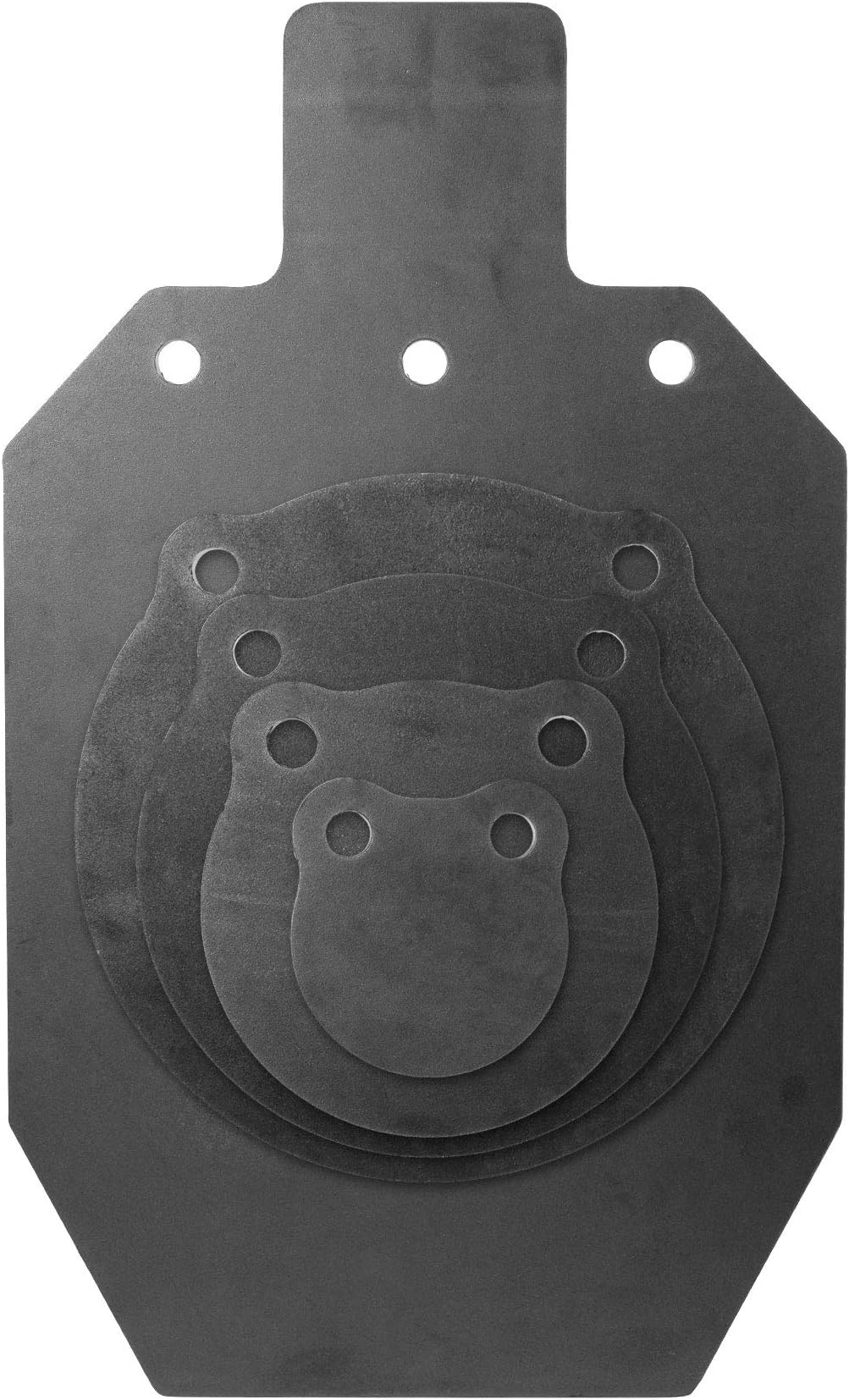 KRATE Tactical AR500 Steel Shooting Targets – 3/8" – Made in The USA – Metal Silhouettes and Gongs for Shooting Range and Gun Practice with Rifles, Handguns and Shotguns