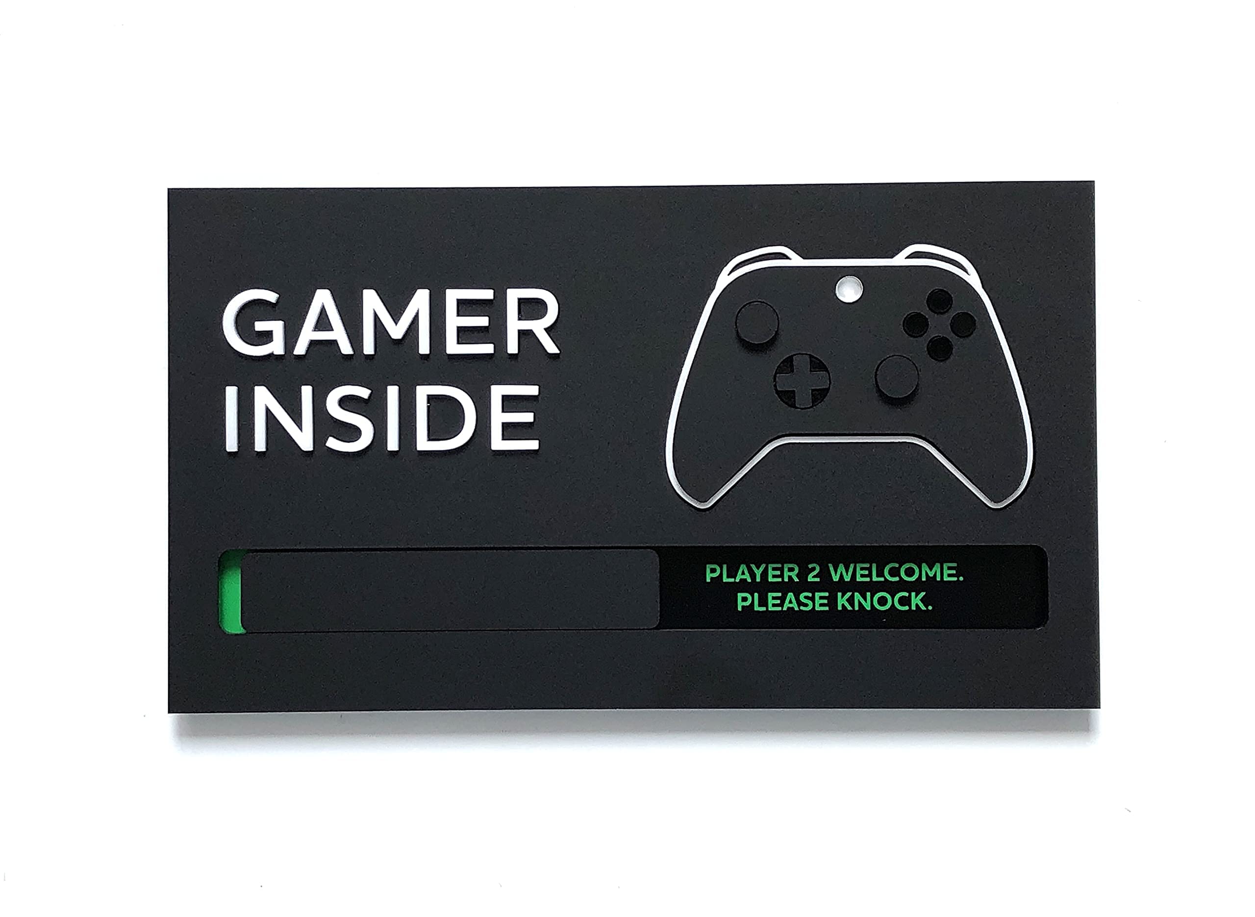 Kubik Letters Znak dekoracyjny do pokoju gier wideo - edycja XBX - Gaming Stuff Do Not Disturb znak do sypialni - akcesoria dekoracyjne do jaskini mężczyzny - dekoracja pokoju dla gracza chłopców -