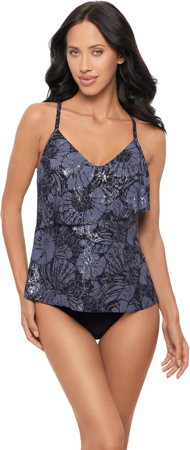 MagicSuit Women's Swimwear Slimming Chloe Tankini Top Soft Cup Bra Adjustable Strap Bathing Suit