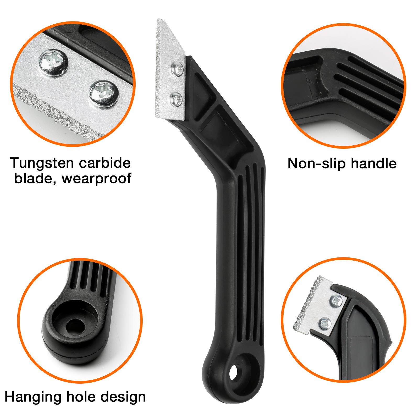 Outil Professionnel De Retrait De Joints, 12 Râteaux De Carrelage Avec 5 Accessoires De Rechange Supplémentaires Et 1 Râteau Coudé à Coulis à Main, 1 Brosse Pour Enlever Les Joints De Carrelage