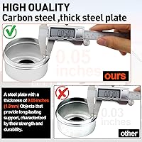 Vista 2 de 4 Tapas de Cubo de Remolque de 1.98", Tapa Antipolvo de Cojinete de Husillo de Remolque Copa de Cubierta de Grasa y 4 Tapones de Goma Adicionales