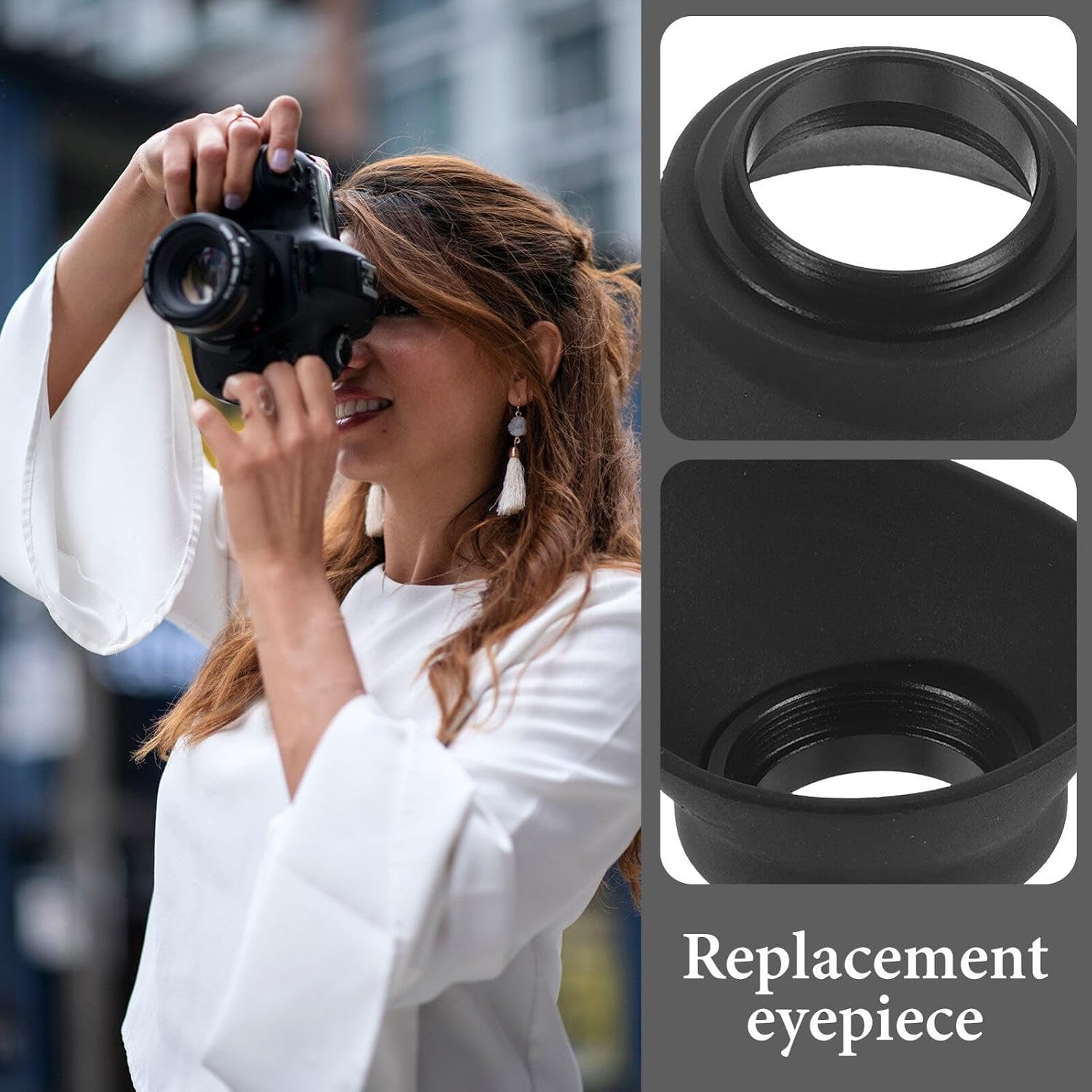 Gadpiparty Camera Eye Cup 22mm Viewfinder Eyecup Replacement for F5 F6 D4 Comfortable Viewing