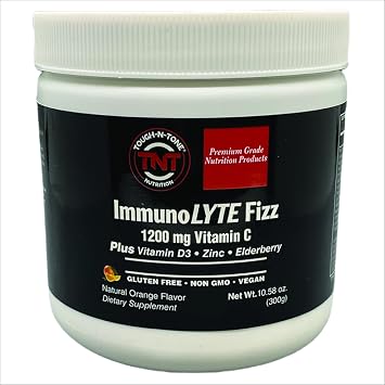 TOUGH-N-TONE Immune Support & Electrolytes ImmunoLYTE Fizz Efficacious doses of Vitamins and Electrolytes Provide a Convenient Way to Deliver Immune Support with an Added Electrolyte Boost!