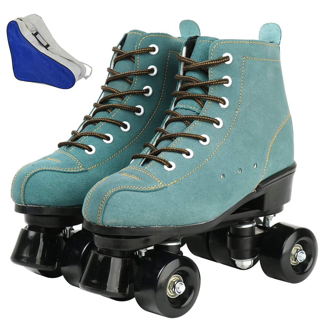 Buy DUBUK Roller Skates, Hightop Roller Skates Four Wheels Double Row