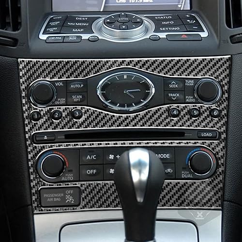 Miniatura 26 de NVCNX Real Premium Carbon Fiber Compatible with Infiniti G37 2011 2012 2013 Coupe Sedan Convertible Accessories Car Center Console Dash Dashboard