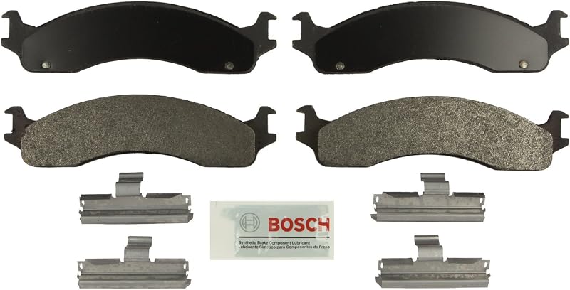 Pastilhas de freio dianteiras Bosch BE655H semimetálicas para Dodge e Ford – 1 conjunto