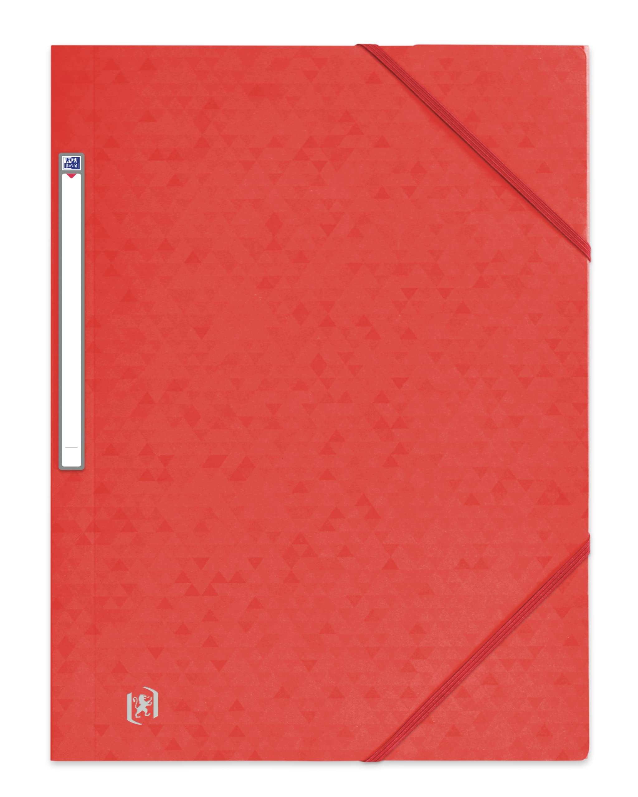 OXFORD Lot de 50 Chemises 3 Rabats Top File + A4 avec Elastique Couverture Carte Rouge