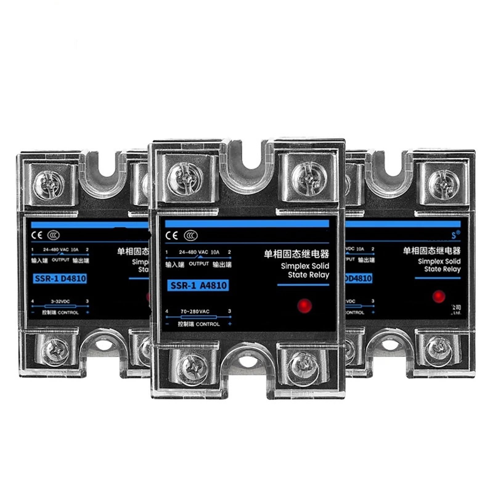 SSR-25DA SSR-40DA SSR-40AA Relè a Stato Solido monofase 10A 25A 40A 60A 80A 100A 120A DD da Modulo AA for Il Controllo della Temperatura(DC Controlled AC,10A)