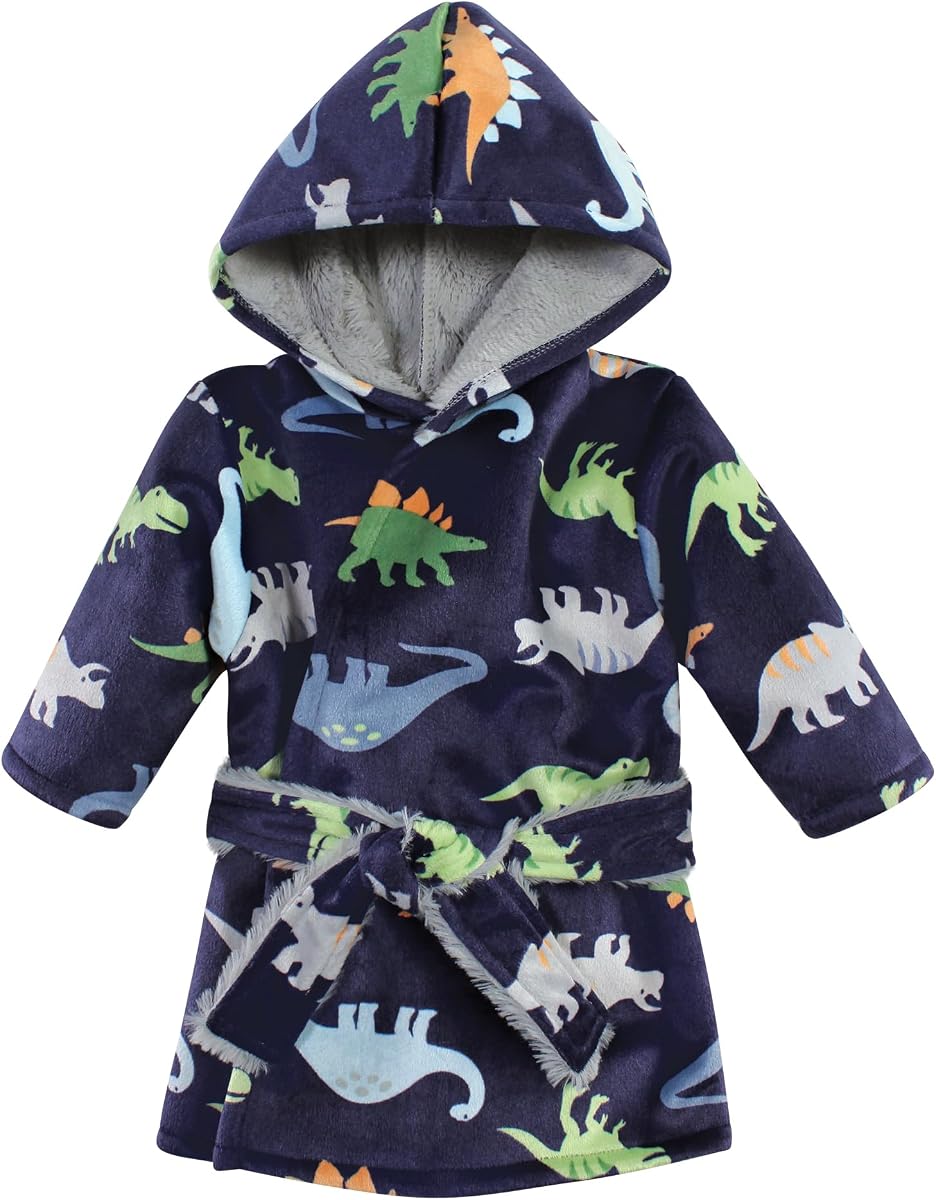 Hudson Baby BabyMink unisex con forro de piel sintética para piscina y bata de playa