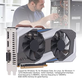 Amazon | ゲームGTX1060グラフィックカード、6GB DDR5、192