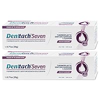 Vista 8 de Denttach Seven Denture Adhesive, adhesivo termoplástico para dentaduras postizas, cojín, Reliner para dentaduras superiores e inferiores, cómodo