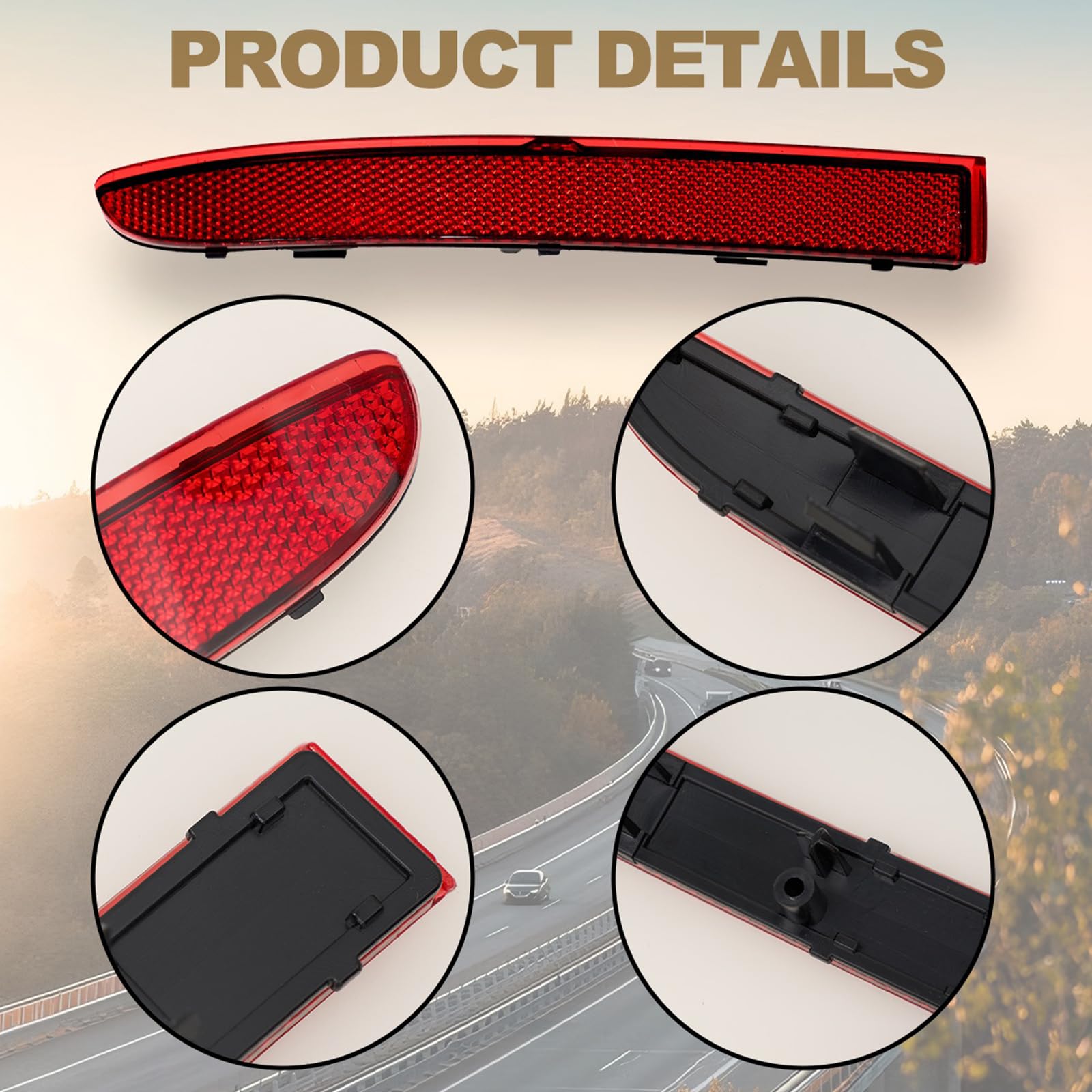 Réflecteur De Pare-chocs Arrière, Réflecteur Rouge Pour Pare-chocs Arrière, Réflecteur De Rechange Pour Sprinter W907 W910, Installation Facile