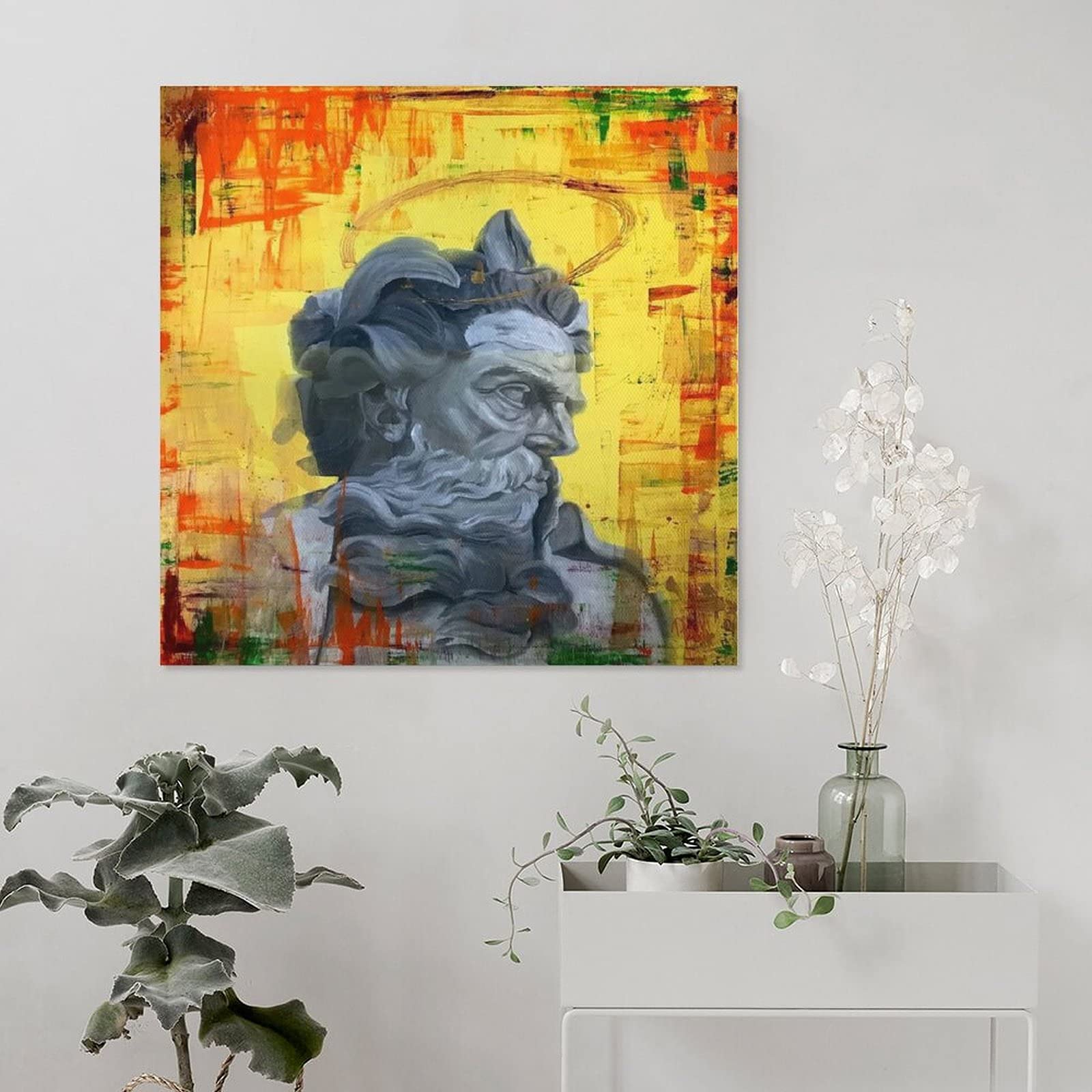 Farby i odcienie mural plakaty do pokoju plakat dekoracyjny obraz płótno sztuka ścienna salon plakaty sypialnia obraz 24 × 24 cale (60 × 60 cm)