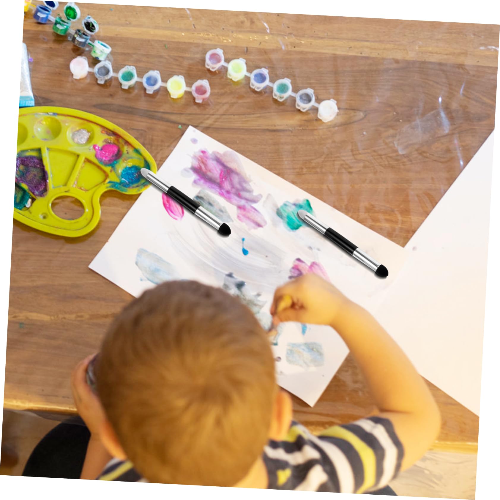 VILLCASE 16pièces Outils De Dessin à Estomper Double pour Dessin Et Esquisse Ensemble De Stylo Éponge Réutilisable pour Artistes