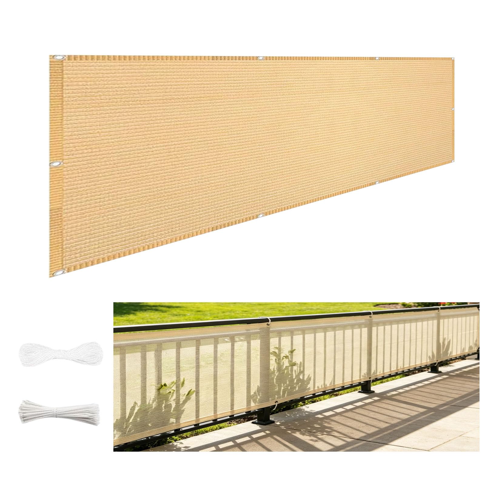 Brise-vue pour balcon idéal pour ombrager un patio en été