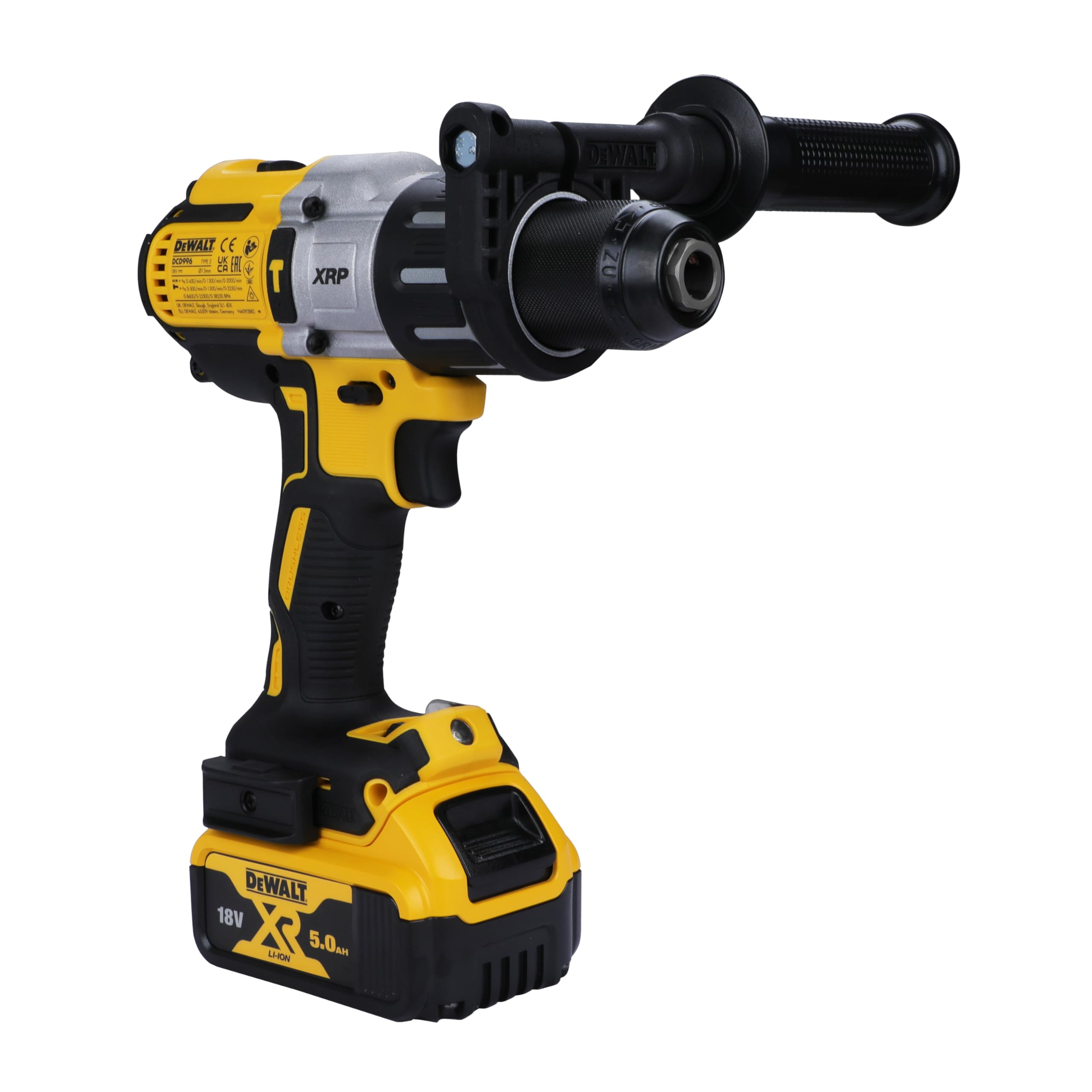 DeWalt DCD996P2 18 V máx.* XR ion de litio sin cepillo 3 velocidades martillo de Dewalt