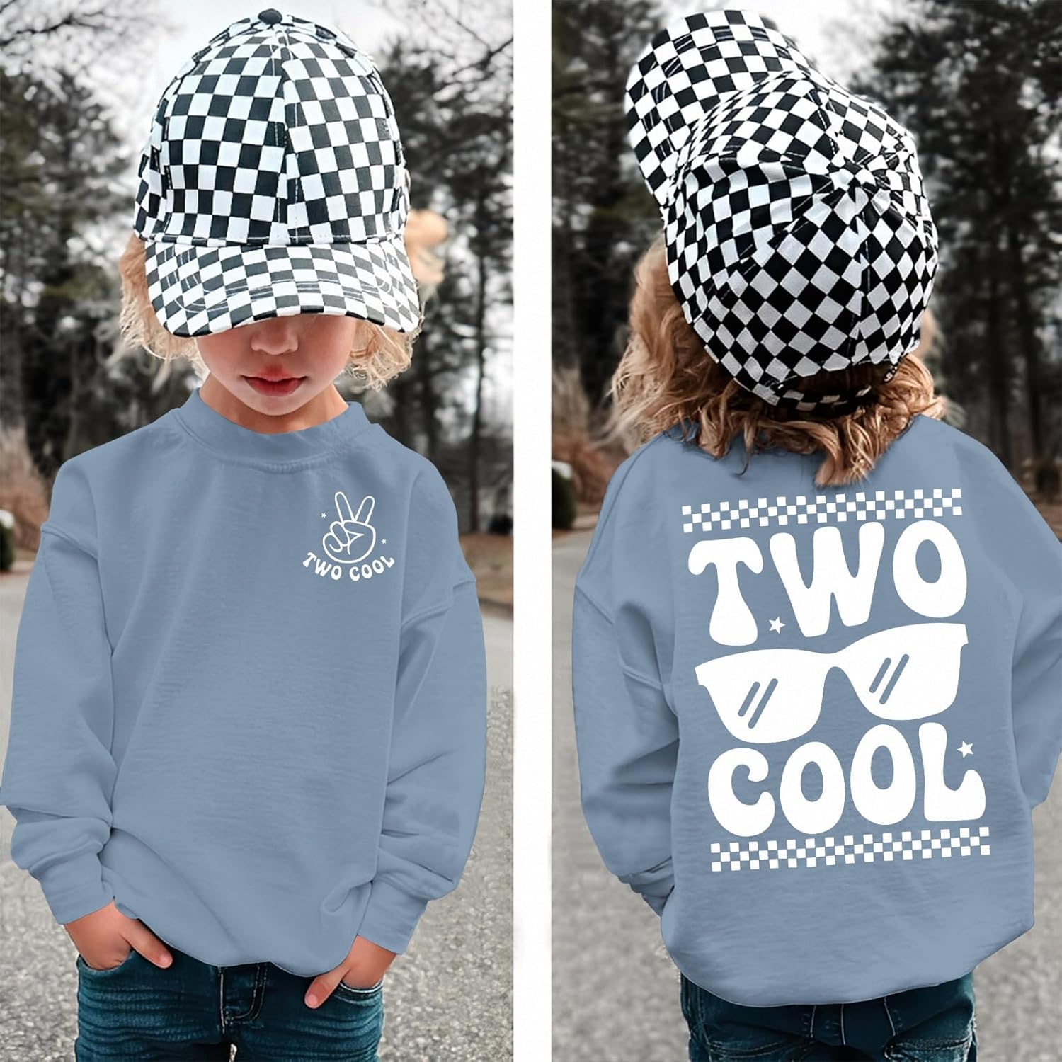 2nd Birthday Sweatshirt for Boy Two Cool Birthday Outfit 2 Year Old Toddler Boy Second Bday Party Long Sleeve Shirt - Image 4