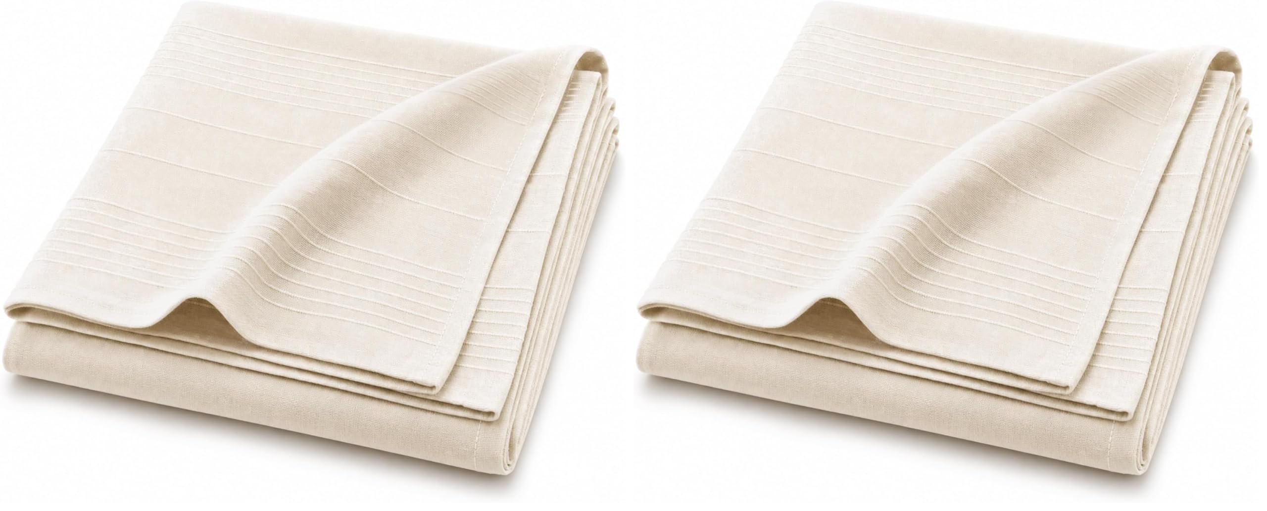 Plaid 180x220 cm manta de polialgodón liso resistente y suave Douceur d'Intérieur pack de 2