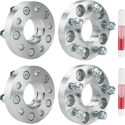 Vista 632 de KAX Espaciadores de rueda de 0.236 x 5.315 in, espaciadores de rueda centrados de 2 pulgadas y 6 lengüetas para F-15-0, Expedition, Mark LT, Negro