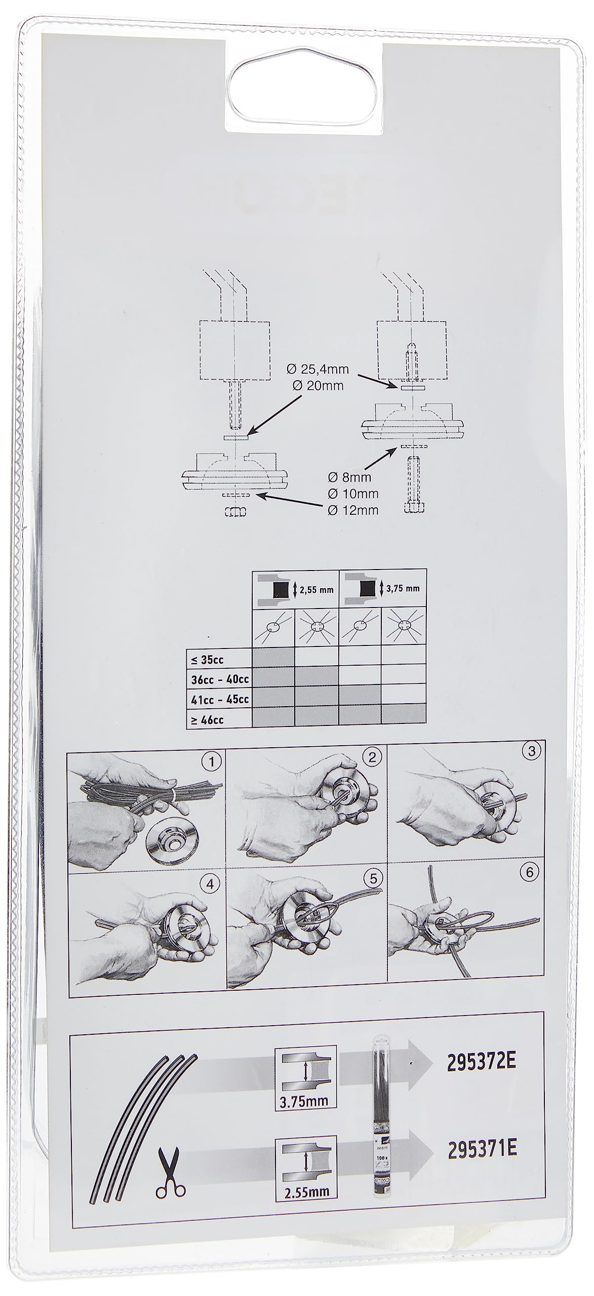 Oregon 110980 Tête de coupe universelle en aluminium fixe avec fil Nylium