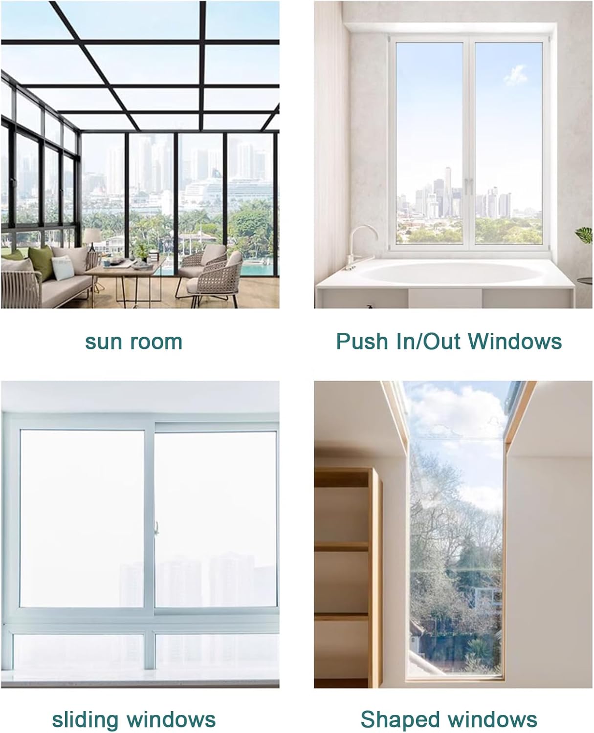 Heat Control 99% UV Blocking and Privacy Protection Window Film,Sun Blocking Reflective Window Tinting Film for Home,Cold Protection Thermal Insulation Shield,Removable Reusable (33''x59'')