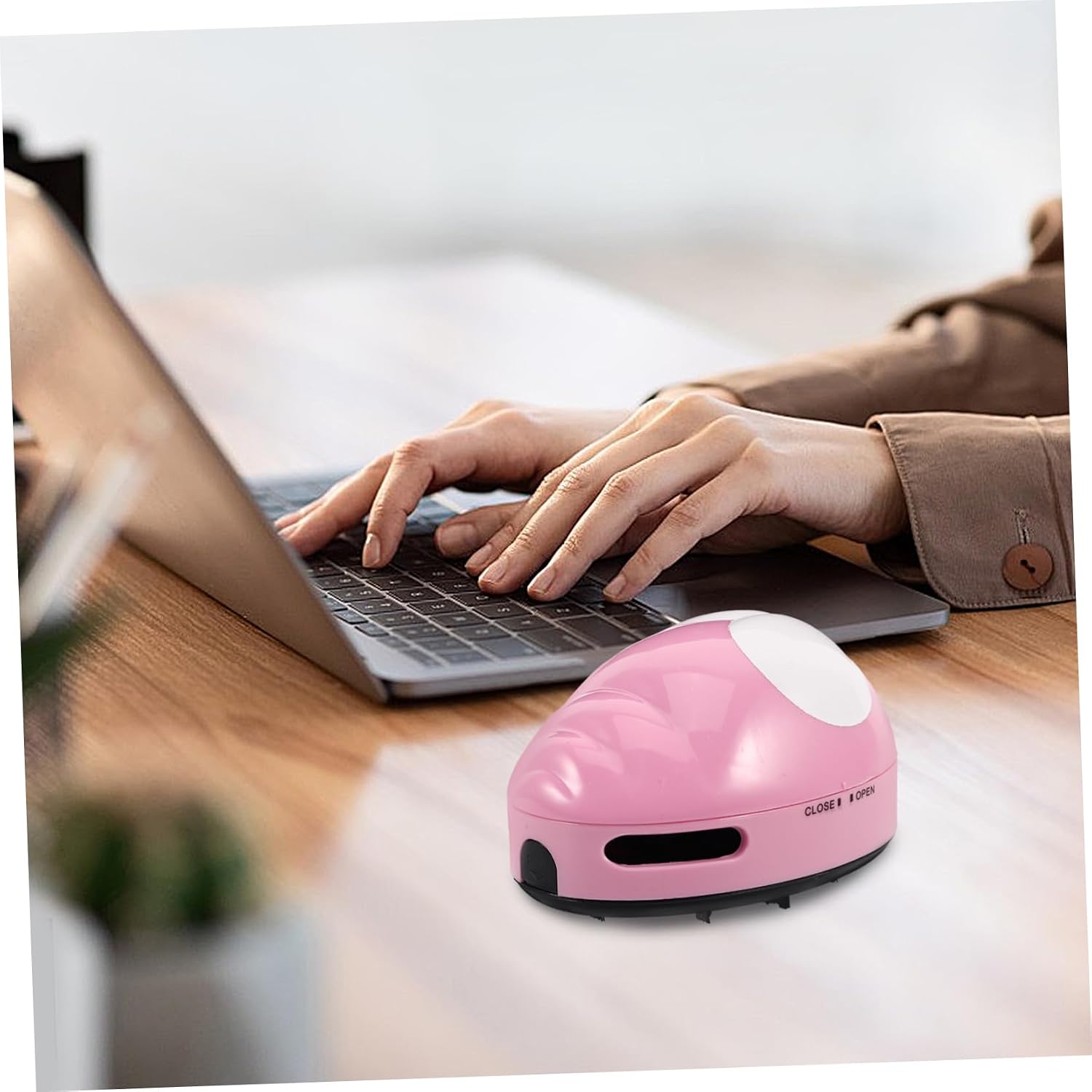 Portable Mini Desktop Vacuum Cleaner Adorable Bug Design Handheld and Cordless for Cleaning Dust and Crumbs from Desks Computers and Cars