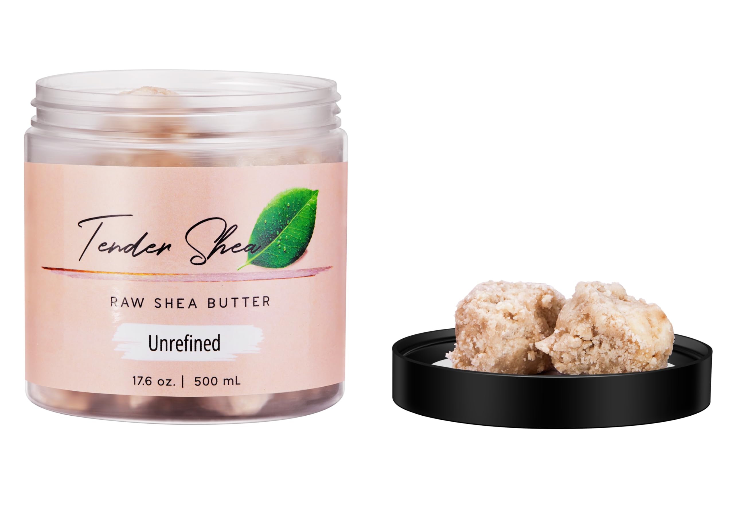 Organic Unrefined Shea Butter 500ml (16.9 oz), 500 ml (Pack of 1)