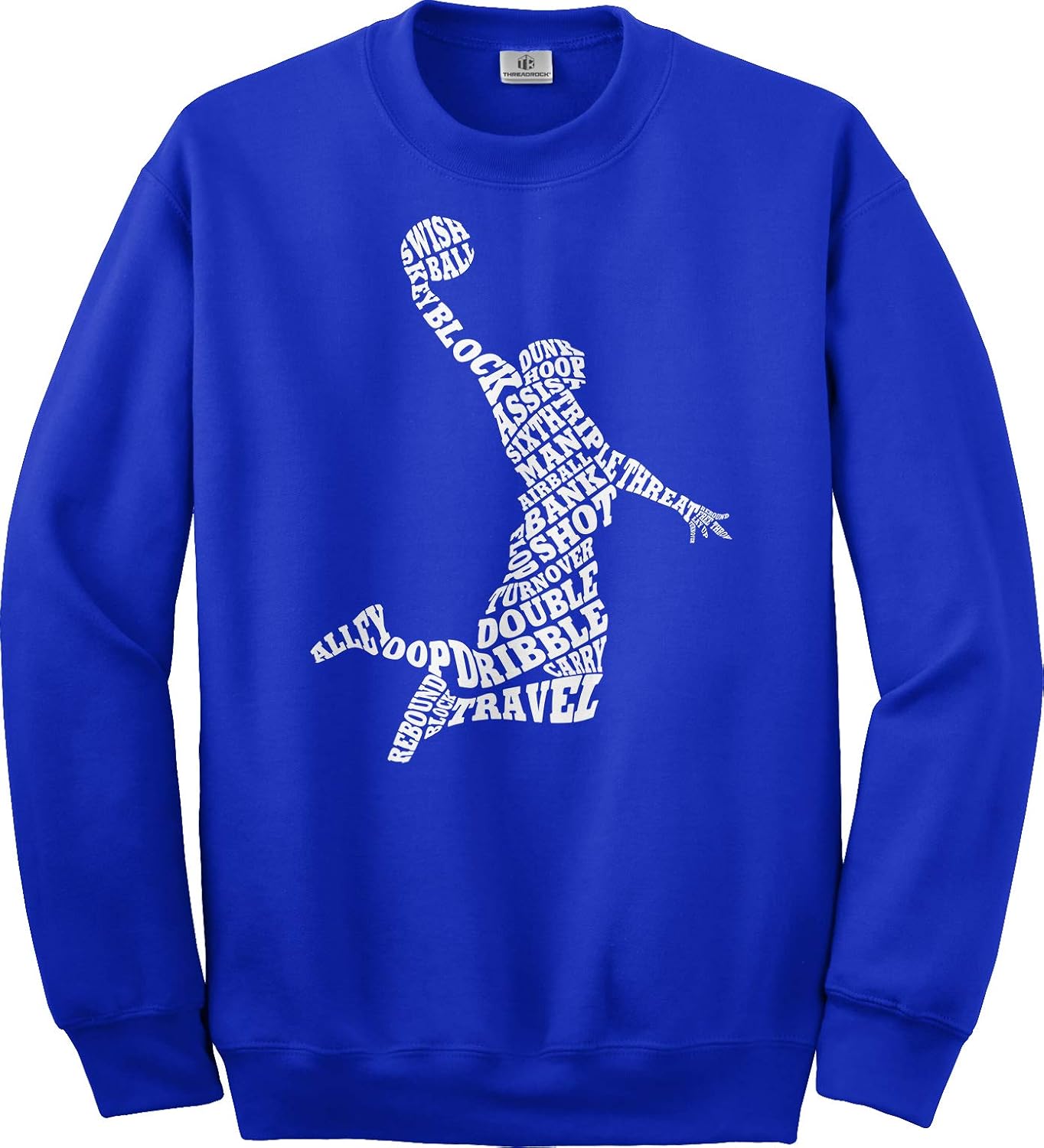 Threadrock Men's Basketball Player Typography Unisex Sweatshirt