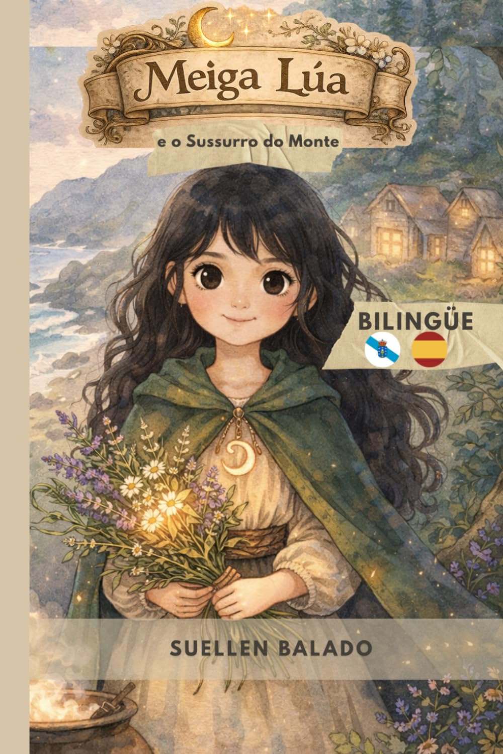 Meiga Lúa e o Sussurro do Monte: Bilingüe Galego - Castelán (Meiga Lúa - Literatura Bilingüe para Niños)
