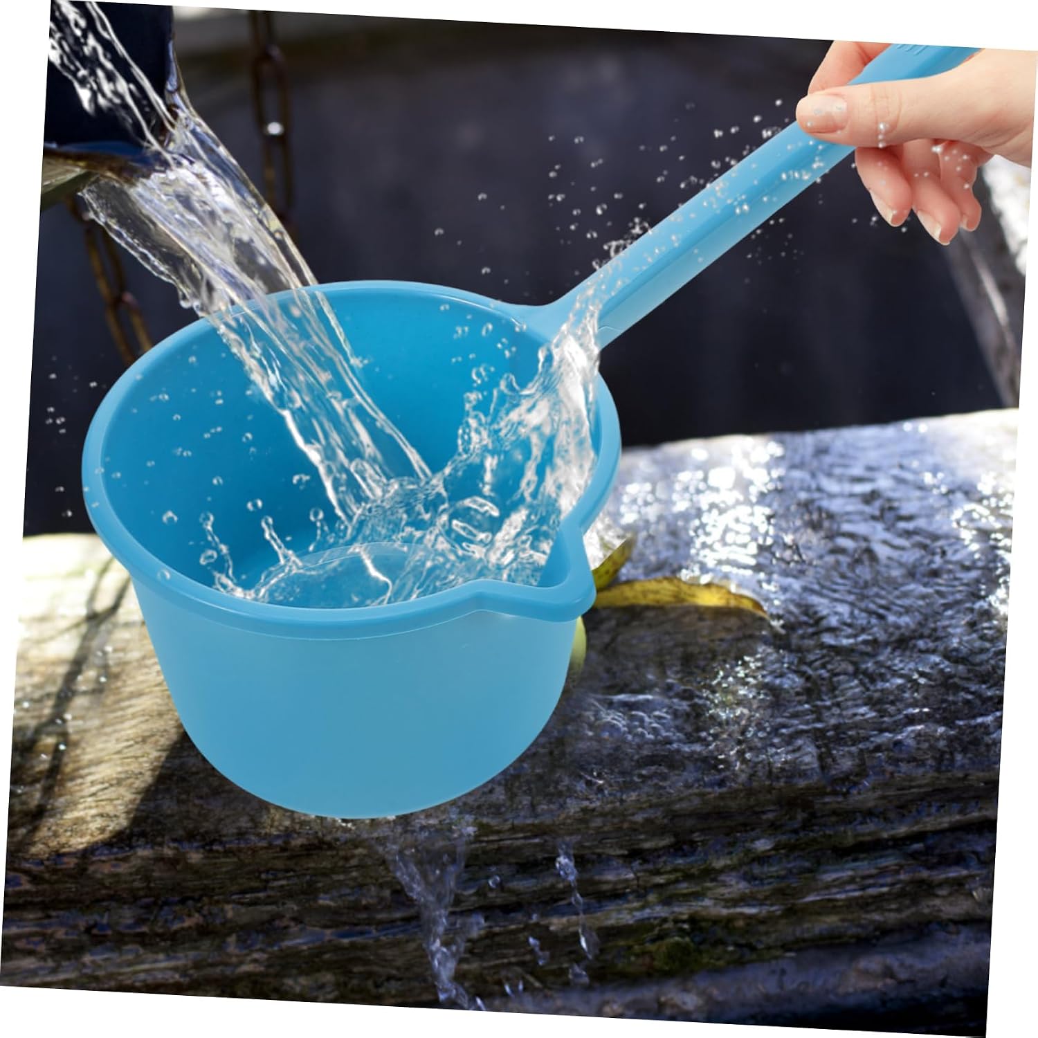 3pcs Multi-use Kitchen Water Ladle Bath Spoon Long Handle Reusable Easy to Store