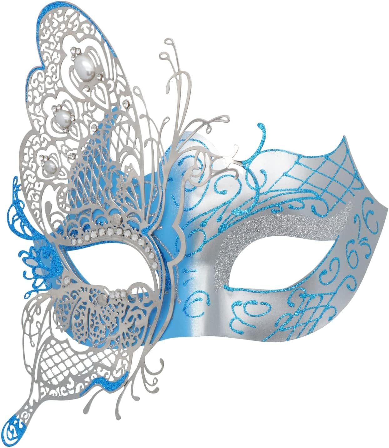 Coddsmz Mysterious Venetian Butterfly Lady Masquerade Halloween Party Mask Evening Prom Ball Mask Bar Costumes Accessory
