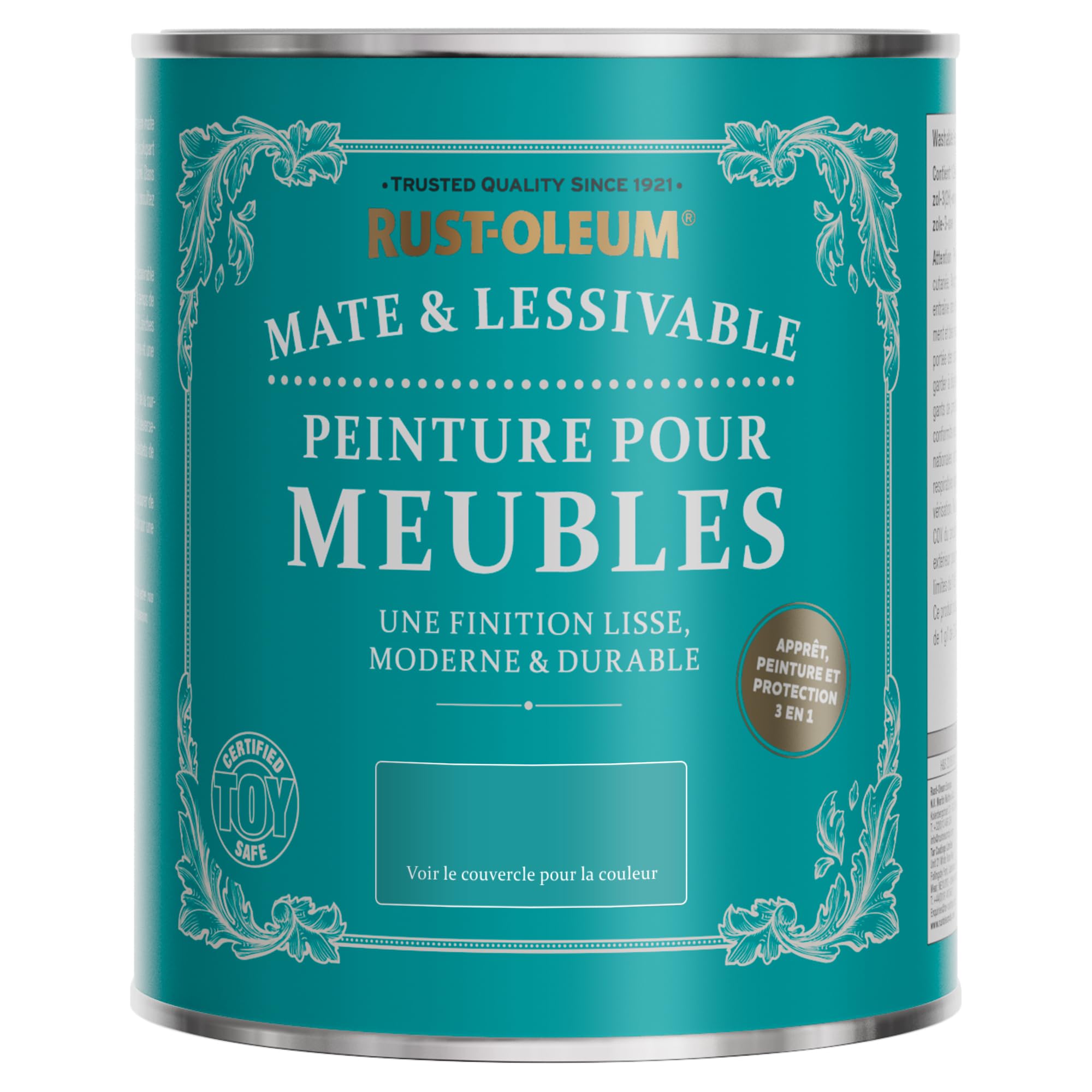 Rust-Oleum Peinture Bleue Mate & Lessivable pour Meubles, Finition Mate - Bleu du Soir 750ml