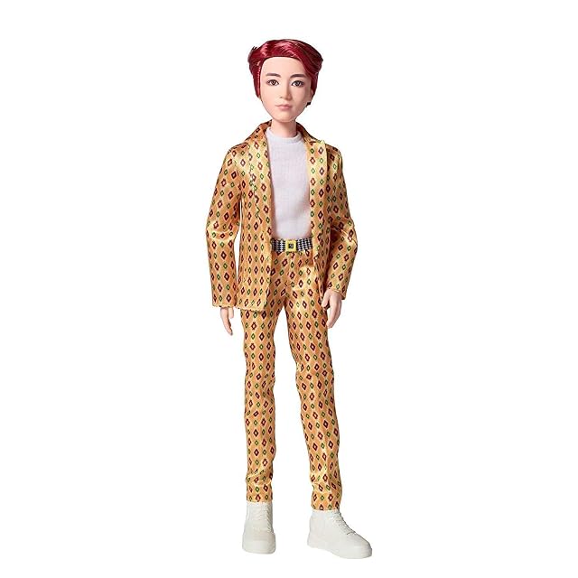 Mattel BTS - Muñeco Jung Kook, figura de colección, miembro banda coreana de K-pop ( GKC87)
