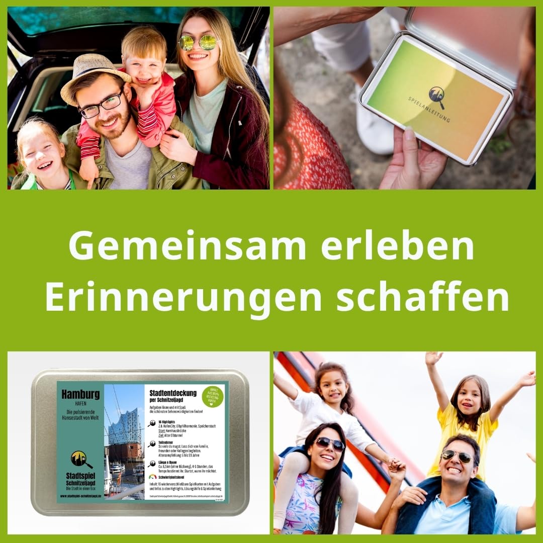Stadtspiel Schnitzeljagd Hamburg Hafen - Entdeckertour | Stadtrallye durch den Hamburger Hafen – ideales Erlebnisgeschenk für Touristen & Einheimische, perfekt für Teamevents