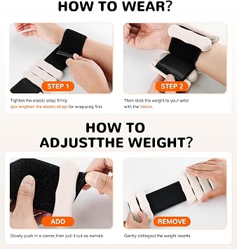 Ankle and Wrist Weights for Women & Men, Adjustable Arm & Leg Weights Set of 2 (1 lb/2 lb Each) Soft Silicone Weighted Bands Weighted Bracelet for Pilates Yoga Dance Walking Running Swimming Water Pool Home Gym Fitness Workout Jogging Gymnastics Aerobics Weight Loss