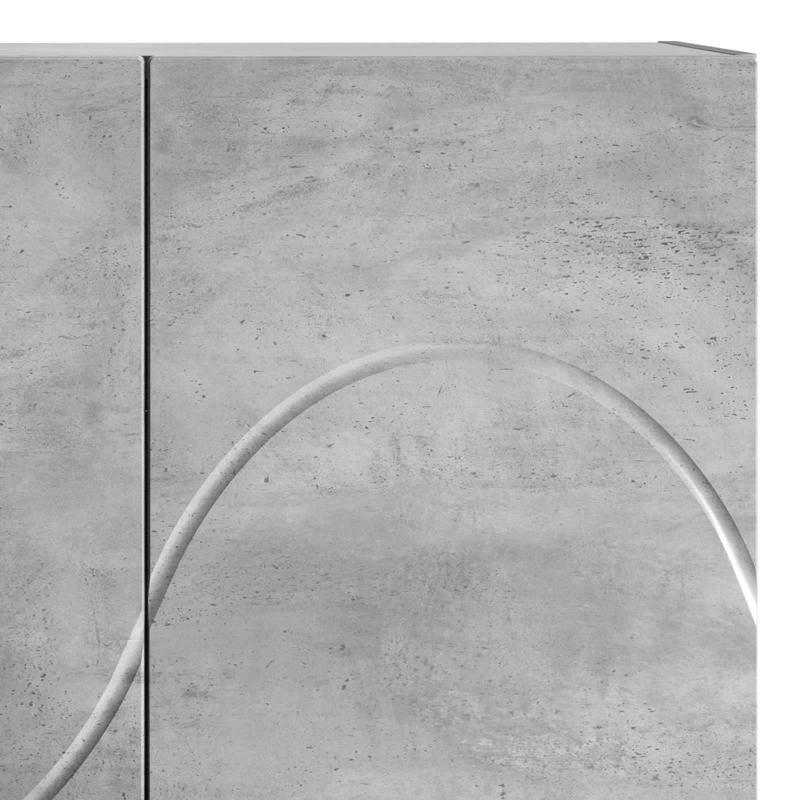 vidaXL Credenza Grigio Cemento 79 x 41 x 151 cm Legno ingegnerizzato