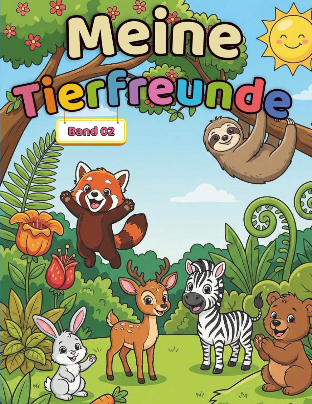Meine Tierfreunde – Band 2: Niedliches Tier-Malbuch für Kinder von 3 bis 6 Jahren