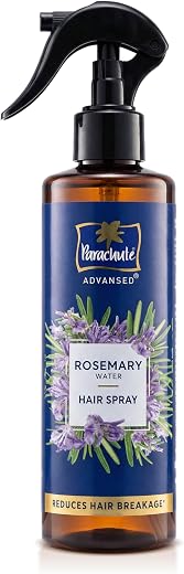 Parachute Advansed Rosemary Water Hair Spray | 100ml | Reduces Hair Breakage* | Non‑Sticky Formula | Natural Shine | Scal...