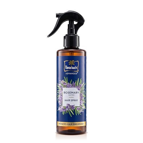Parachute Advansed Rosemary Water Hair Spray | 100ml | Reduces Hair Breakage* | Non‑Sticky Formula | Natural Shine | Scalp‑Soothing