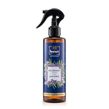 Parachute Advansed Rosemary Water Hair Spray | 100ml | Reduces Hair Breakage* | Non‑Sticky Formula | Natural Shine | Scalp‑Soothing